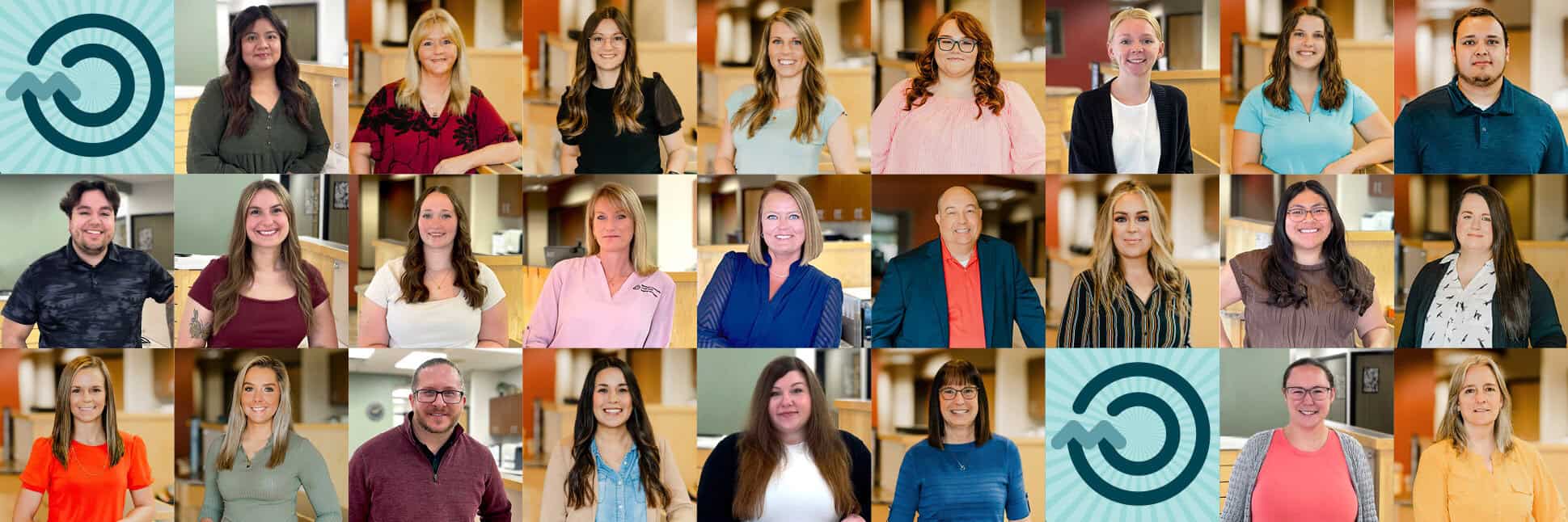 collage of various credit union employees